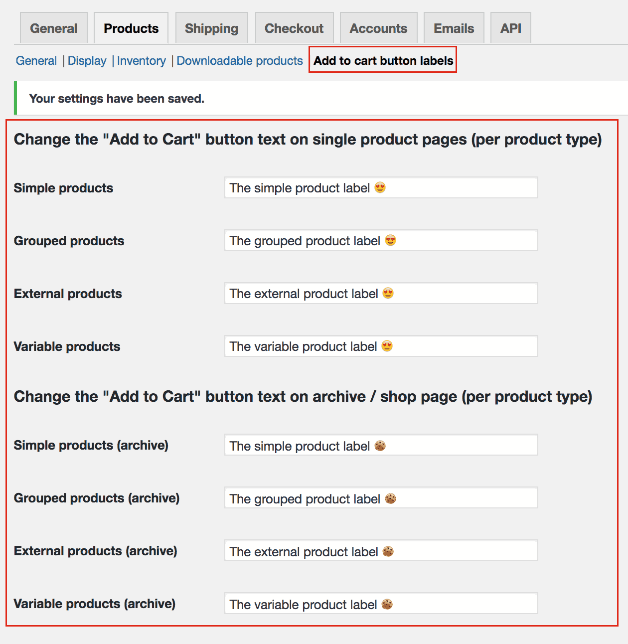 WooCommerce rename add to cart buttons