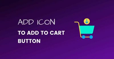 add icon to add to cart button woocommerce