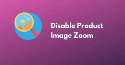 Disable Product Image Zoom
