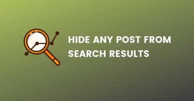 hide posts from search results