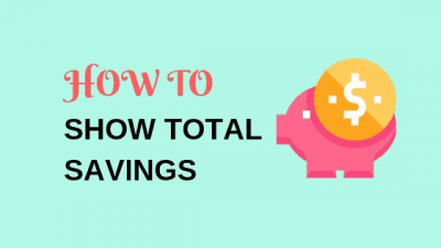 show total savings